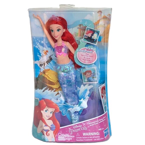 New in Box-Hasbro Disney Princess Shimmering Lights And Song Ariel Singing Doll - Picture 3 of 14